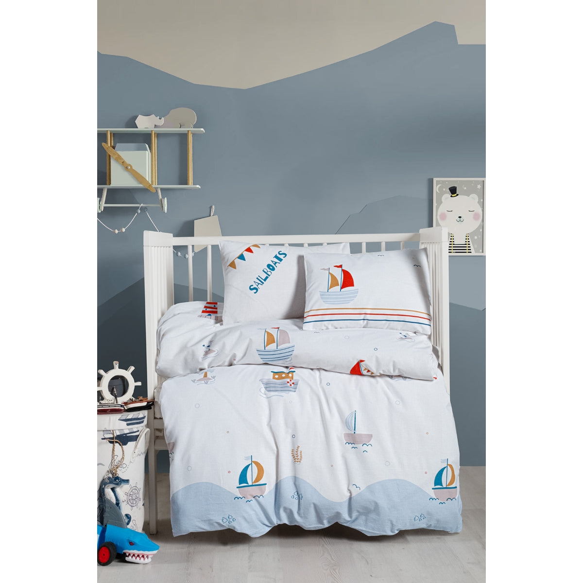 Kanz-Unisex Park Printed Cotton Duvet Cover