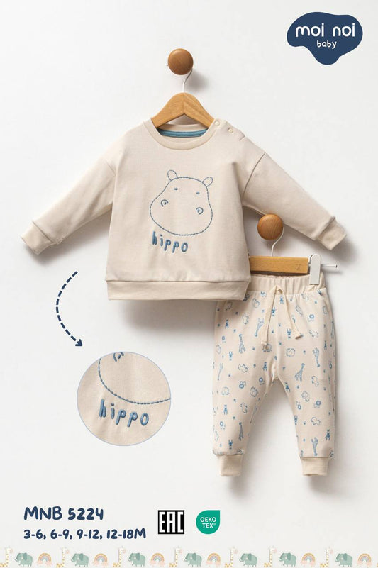 Moi Noi-Hippo 2pcs Pijama