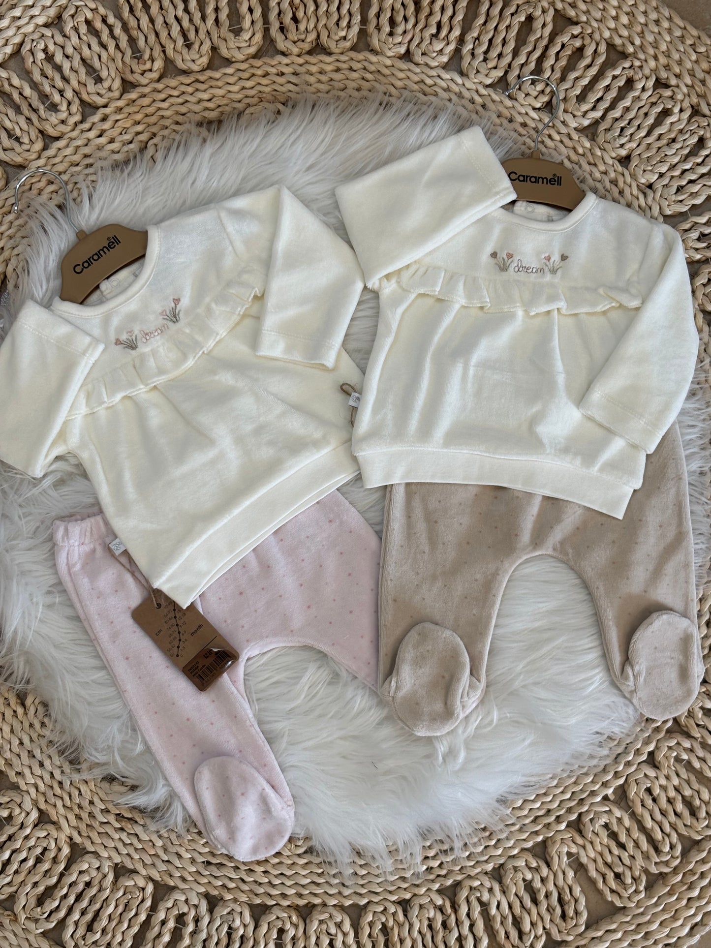 Caramell-2 Pcs Velvet Set