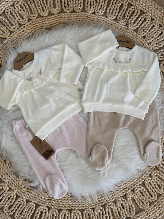 Caramell-2 Pcs Velvet Set