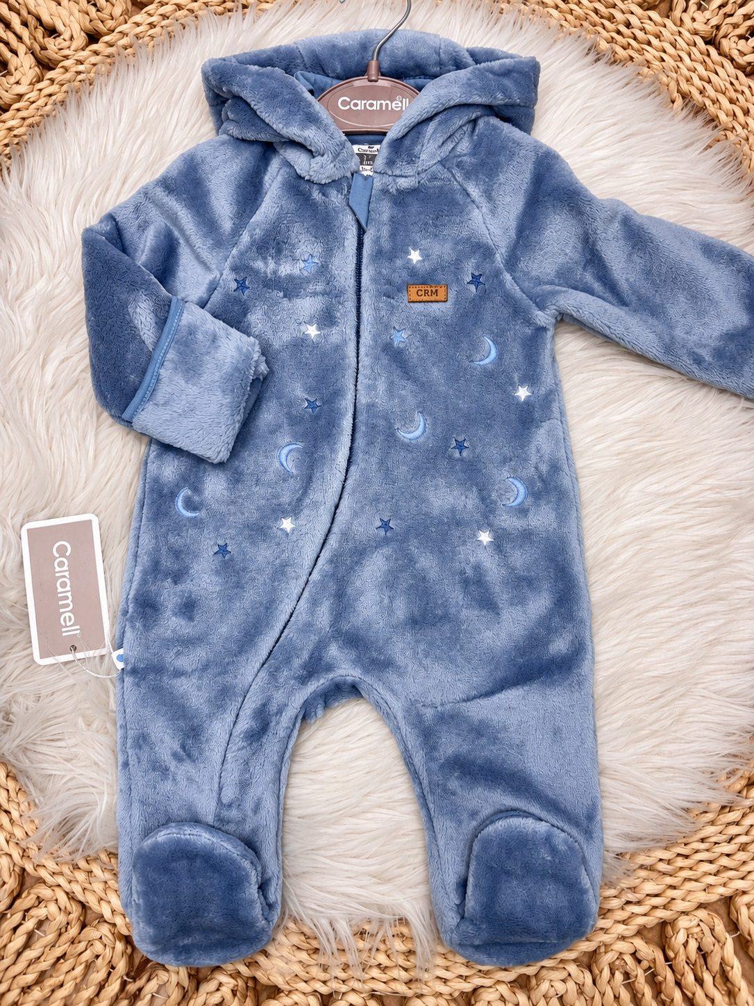 Caramell-Hooded Fleece Overall