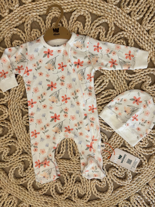 Wowo-Floral Overall