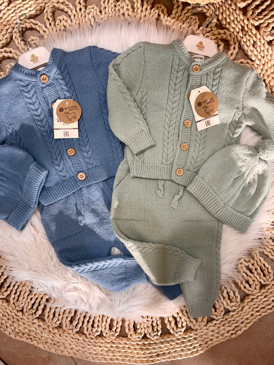 Wofim-Knitted 3-Piece Set