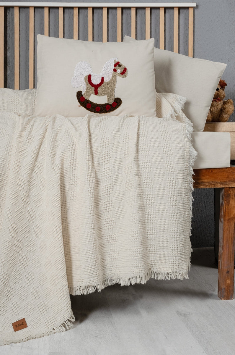 Kanz-Pony Muslin Bed Set