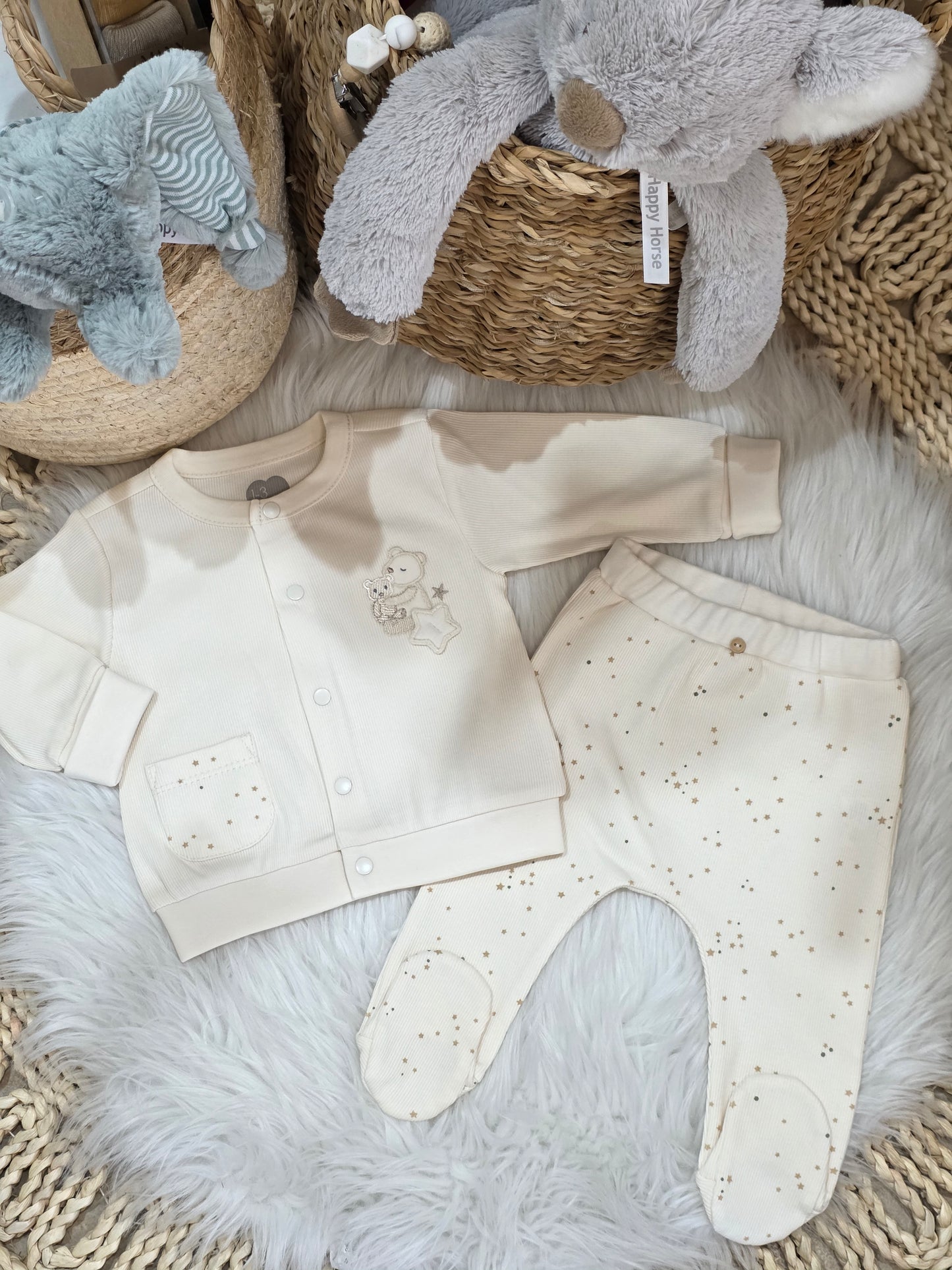 Caramell-Bear & Stars 2Pcs Pijama