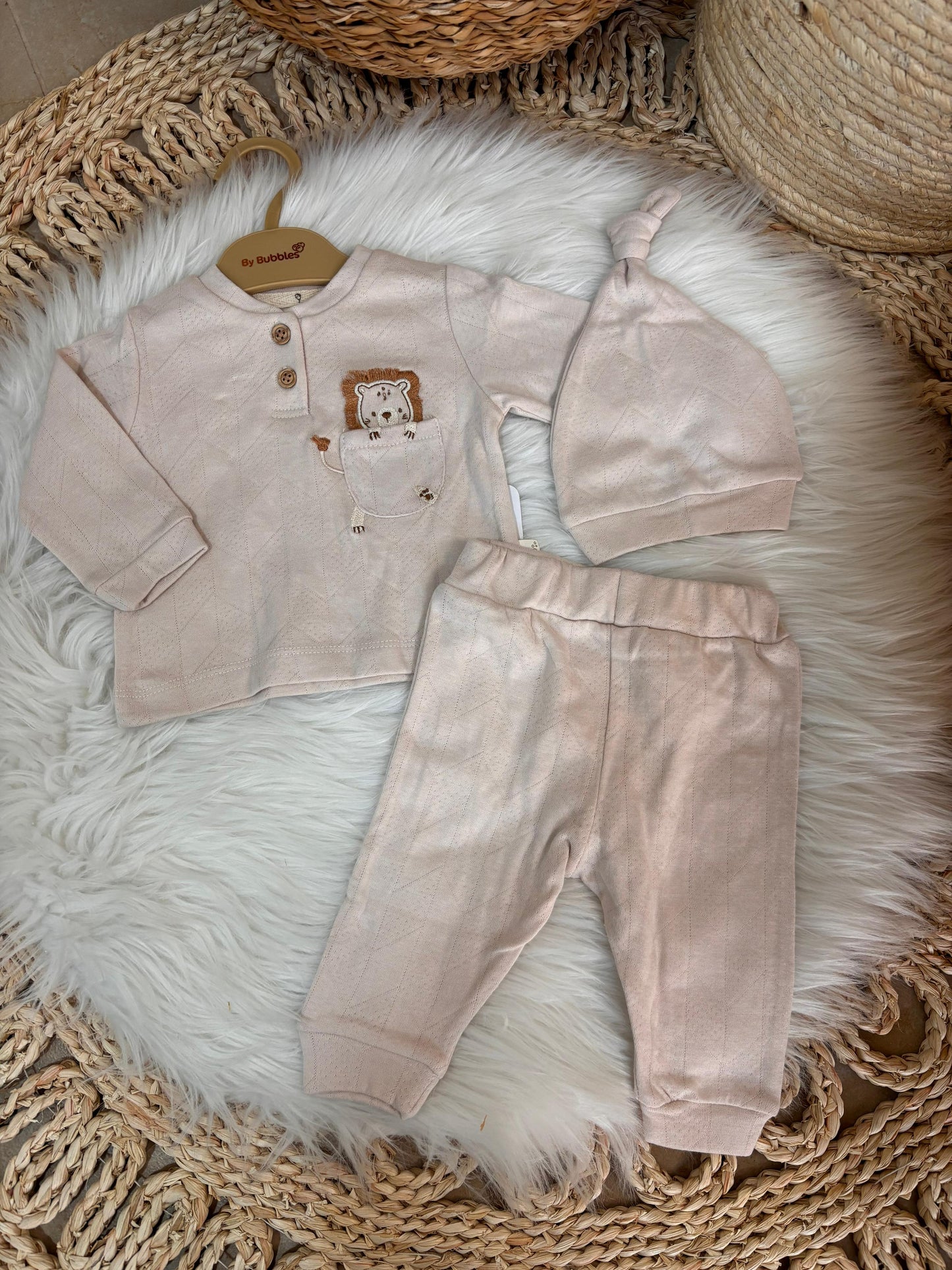 Bubbles-Pijama Cotton Set of 3 Pcs