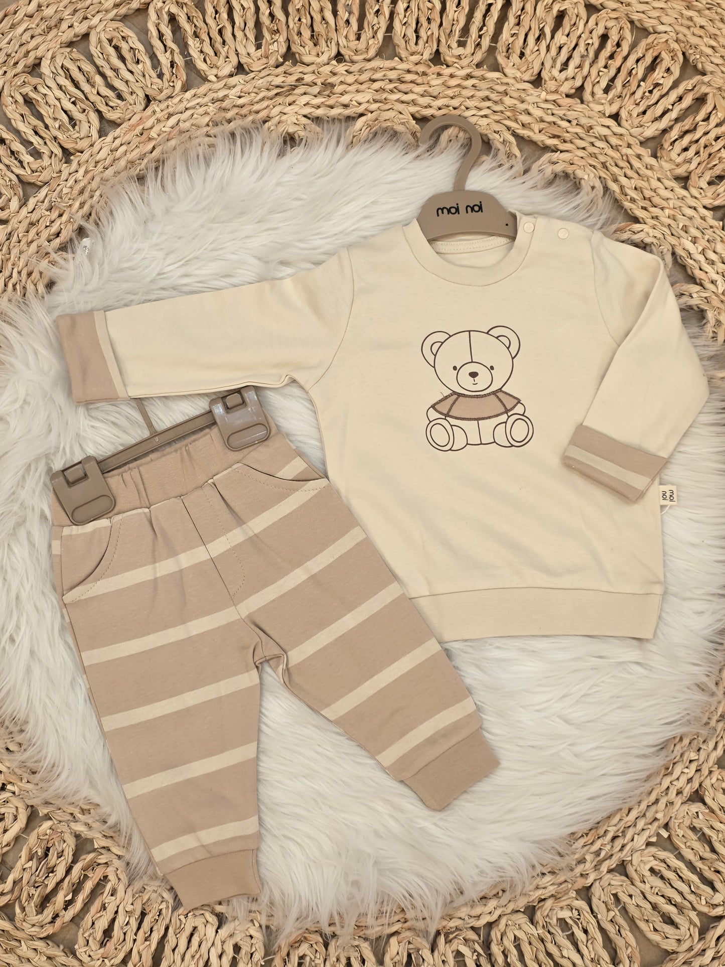 MoiNoi-2 Pcs Bear Cotton