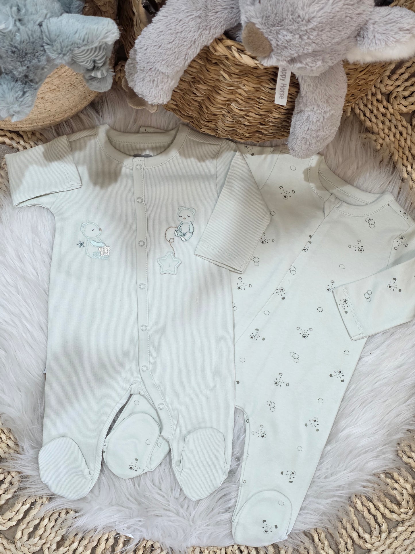 Caramell-Bear Double Set of 2 Overalls