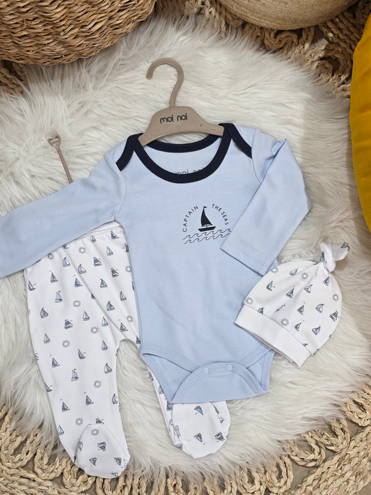 MoiNoi-Boat Cotton Set of 3 Pcs
