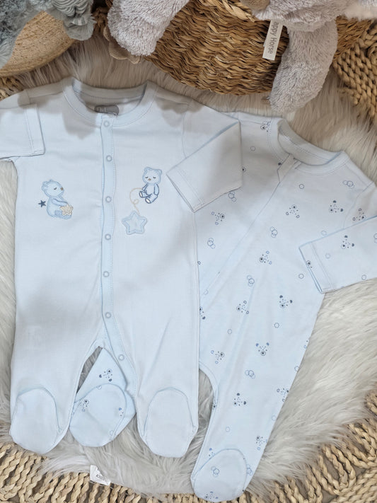 Caramell-Bear Double Set of 2 Overalls