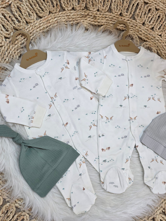 Bubbles-Jungle Cotton Overall