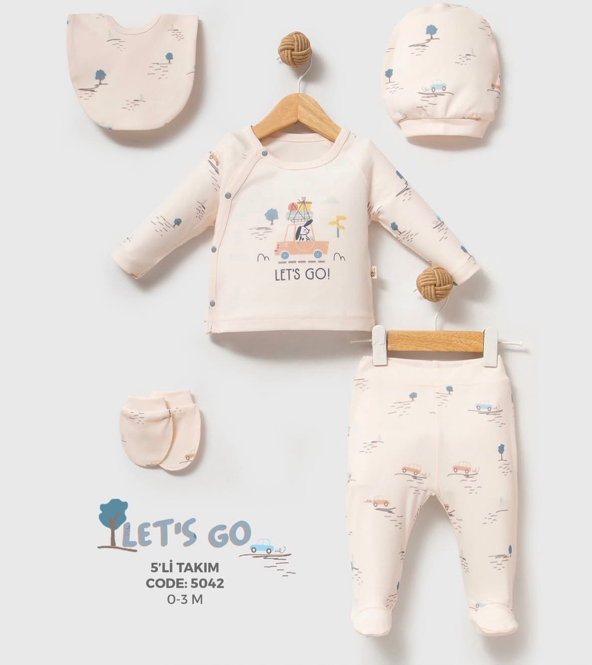 Bubbles-Newborn Set of 5 Pcs