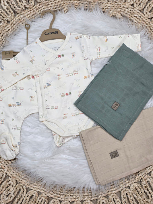 Caramell-Toys Set of 3pcs with Blanket