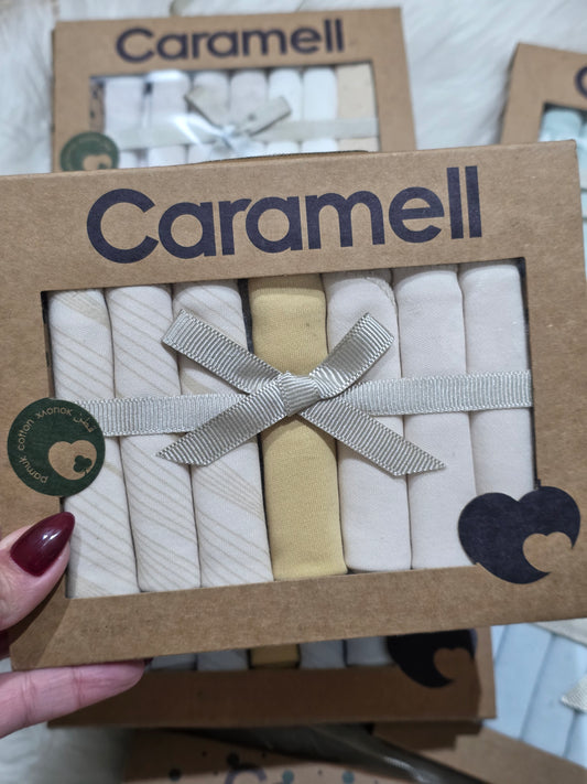 Caramell-Cotton Washcloths Pack of 7