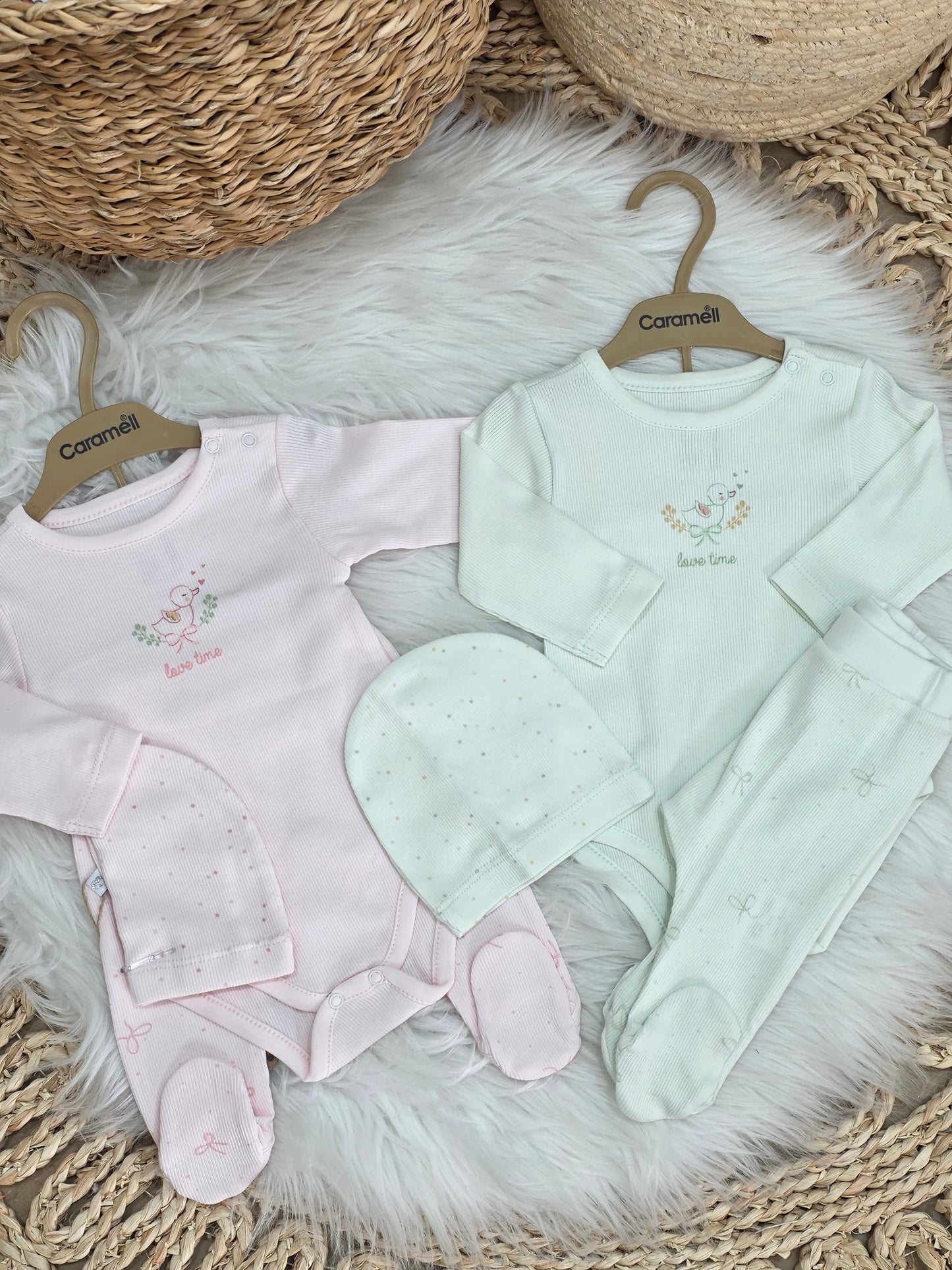 Caramell-Cotton Set of 3 Pcs