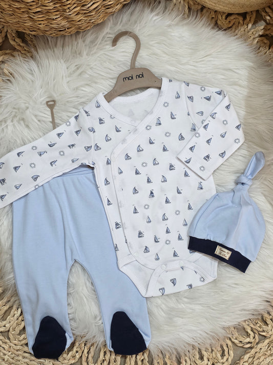 MoiNoi-Boat Cotton Set of 3 Pcs