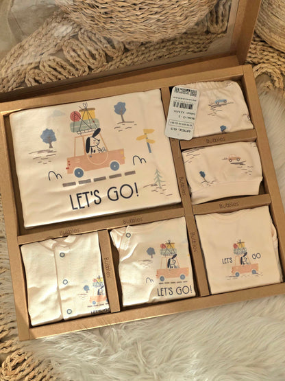 Bubbles-Let's Go Newborn Cotton Set of 10 Pcs