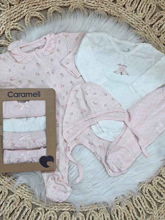 Caramell-Cotton Set of 4 Pcs