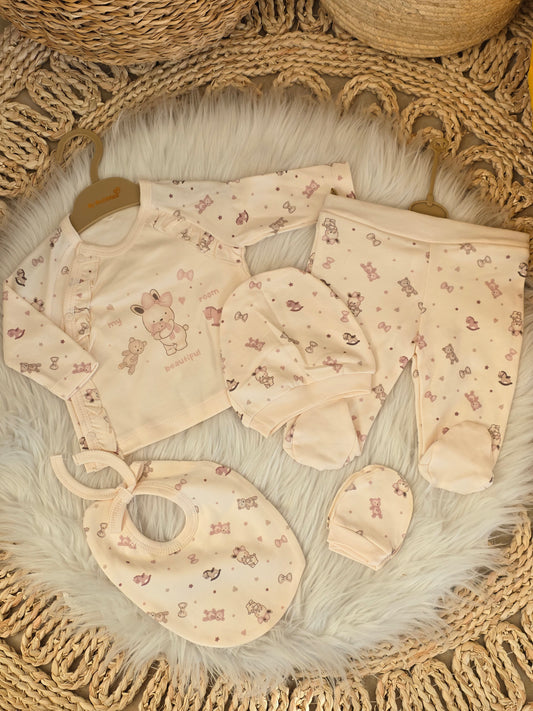 Bubbles-Newborn Cotton Set of 5pcs