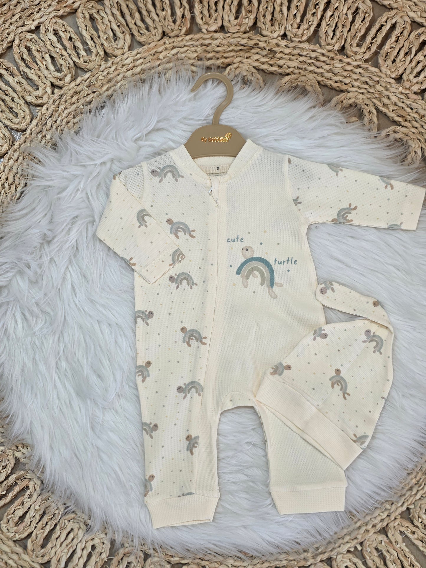 Bubbles-Turtle Cotton Overall