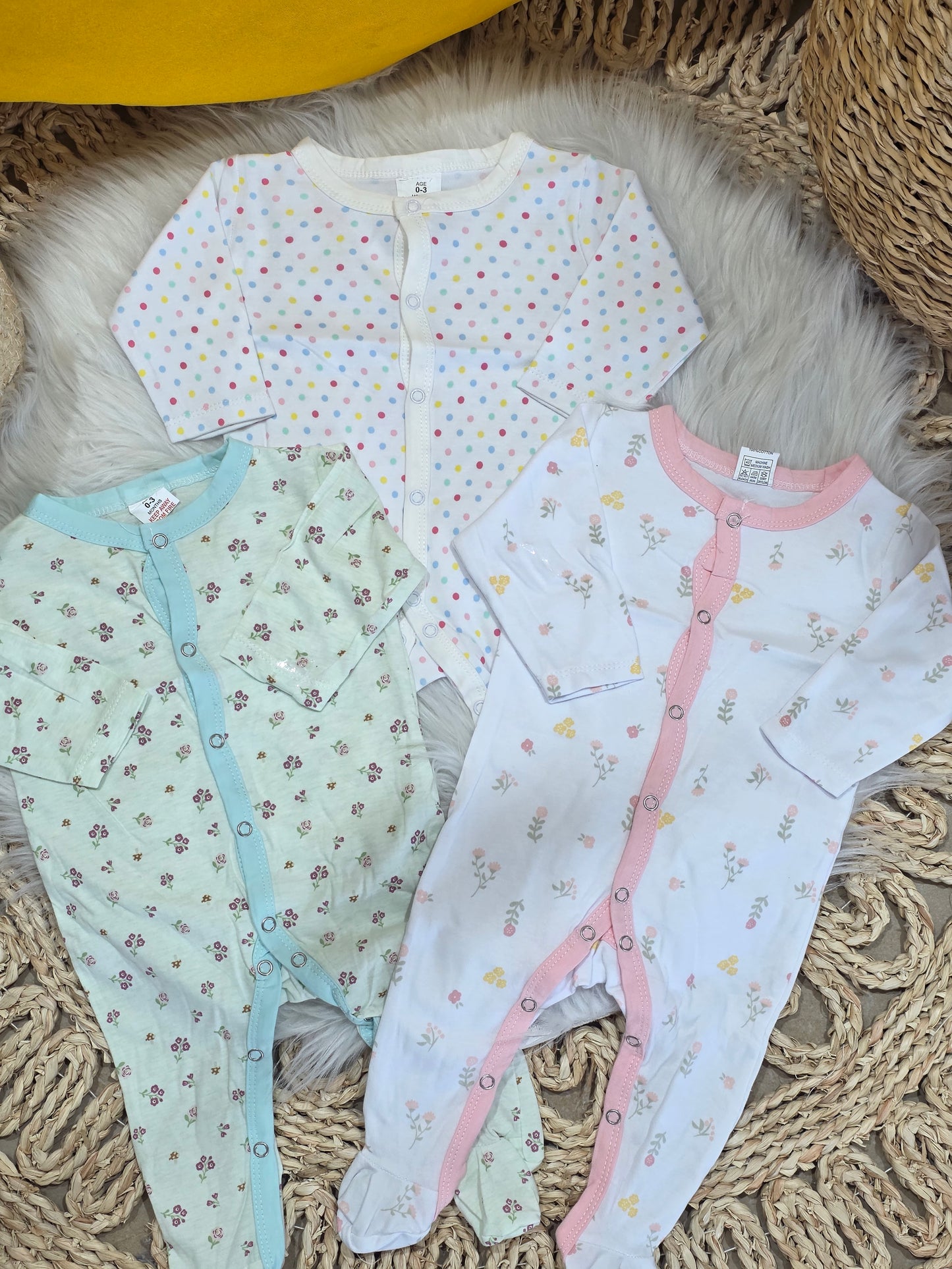 TinyDino-Pack of 3 Overalls