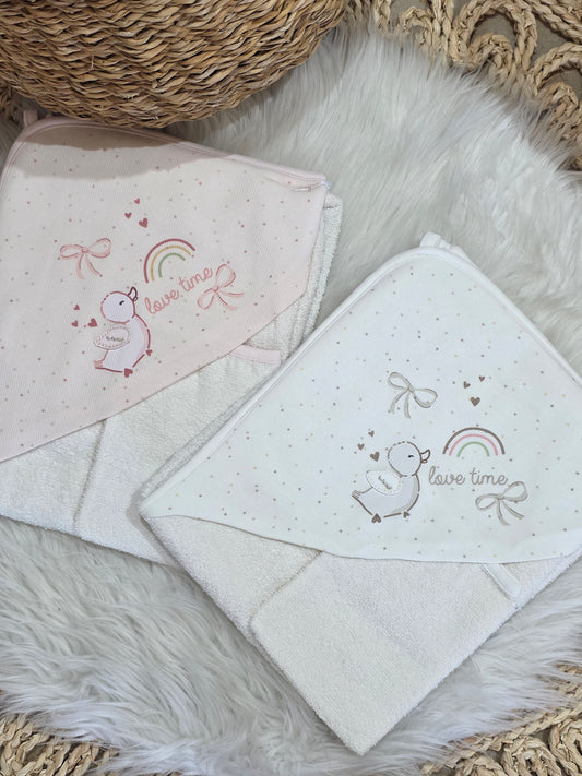 Caramel-Duck Hooded Towel