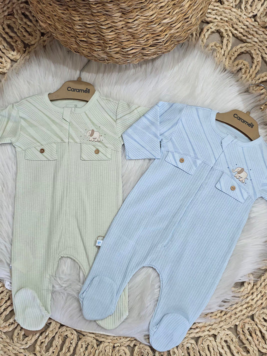 Caramell-Elephant Cotton Overall