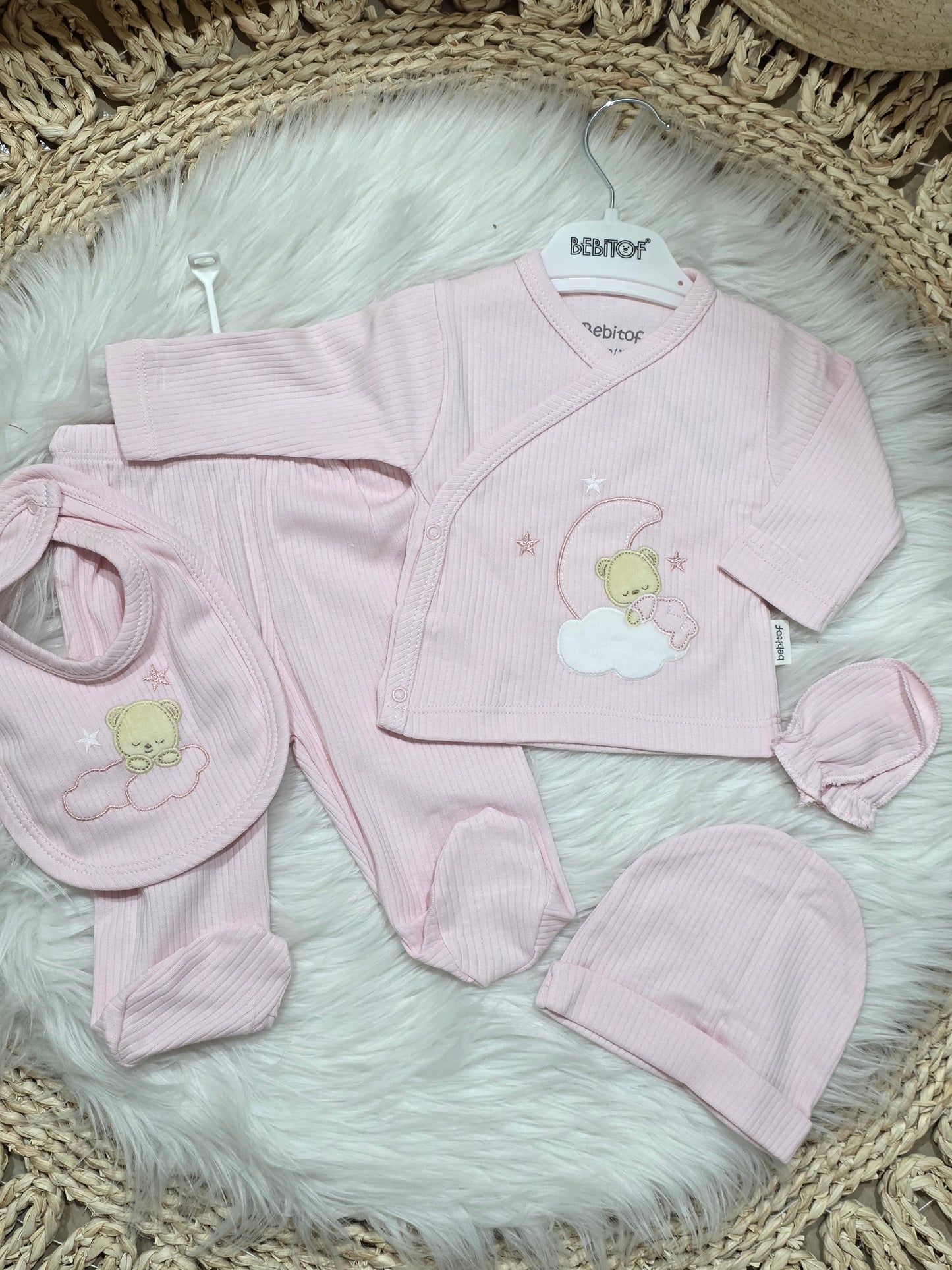 Bebitof-Newborn Sleeping Baby Set of 5pcs
