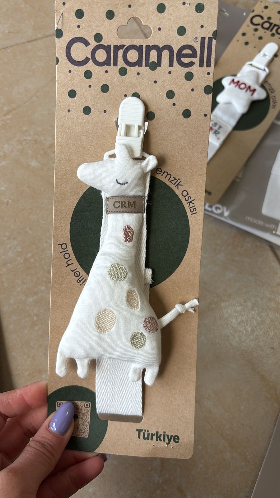 Caramell-Pacifier Clips
