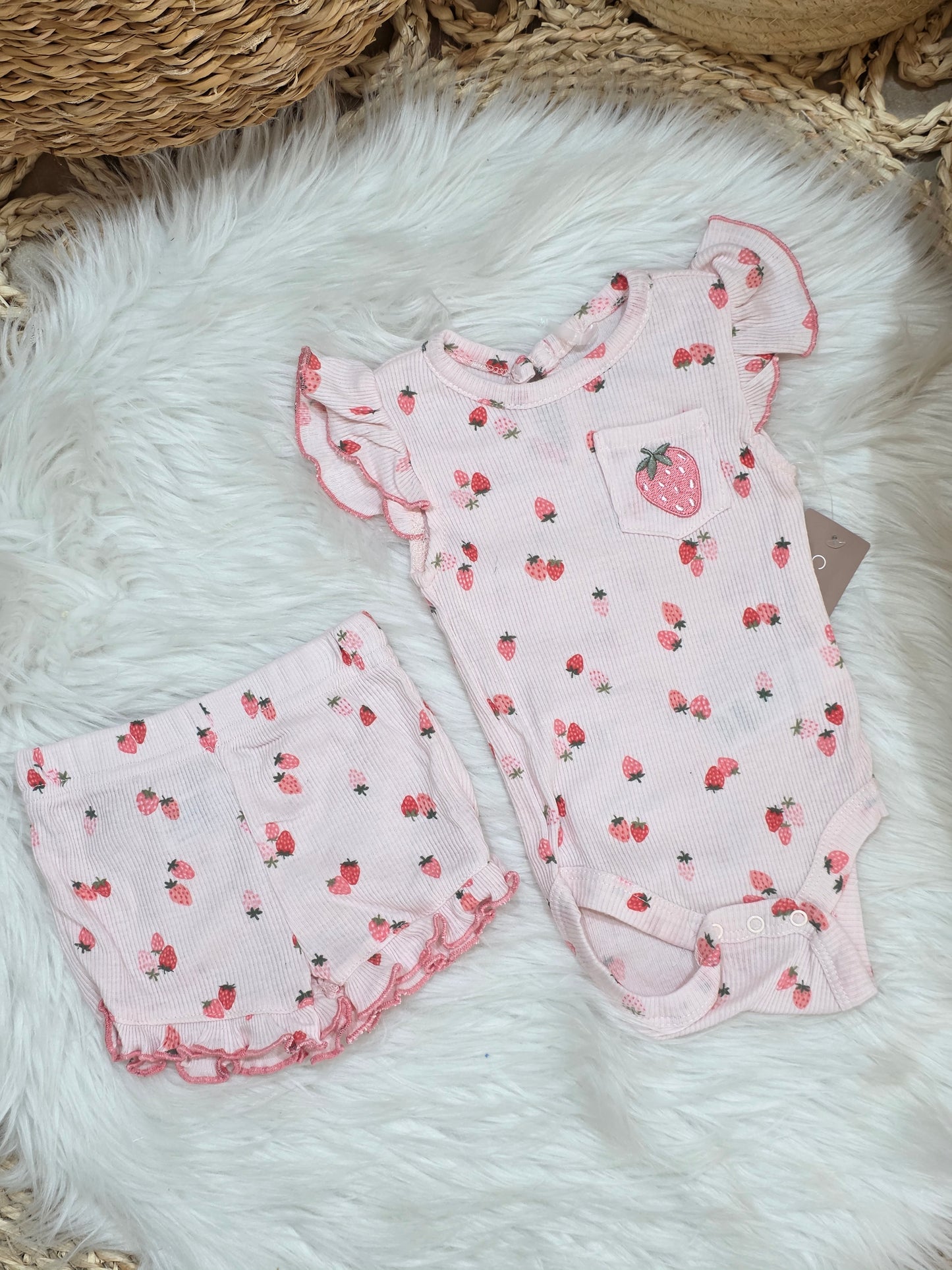 TinyDino-Strawberry Set of 2 Pcs