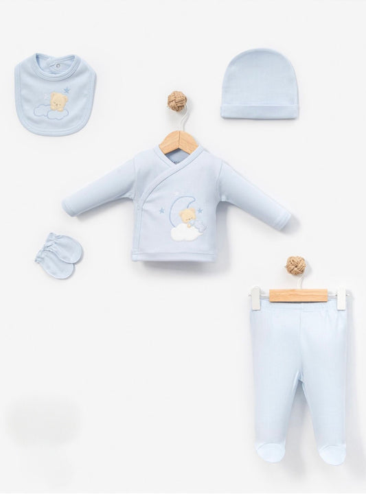 Bebitof-5 Pcs Newborn Cotton Set