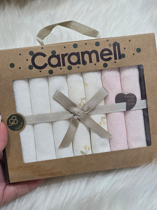 Caramell-Cotton Washcloths Pack of 7
