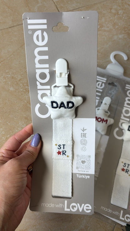 Caramell-Pacifier Clips