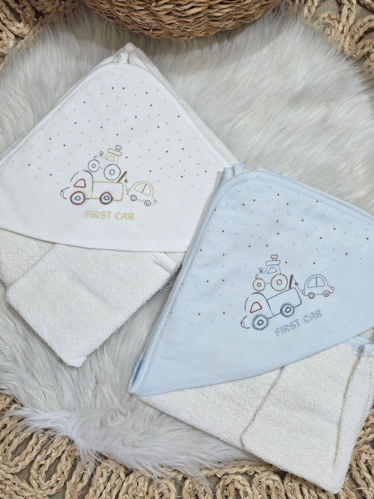 Caramel-Car Hooded Towel