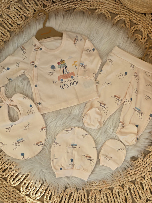 Bubbles-Newborn Cotton Set of 5 Pcs