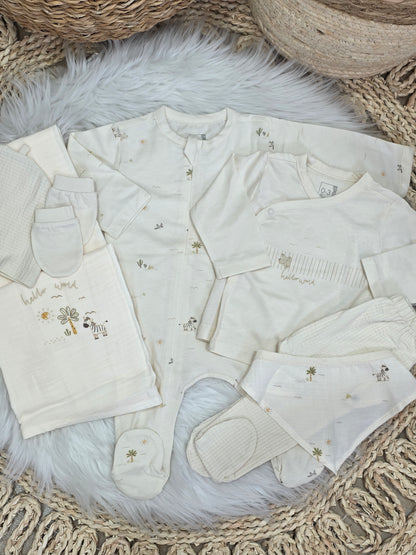 Caramell-Newborn Cotton Jungle Set of 10 Pcs