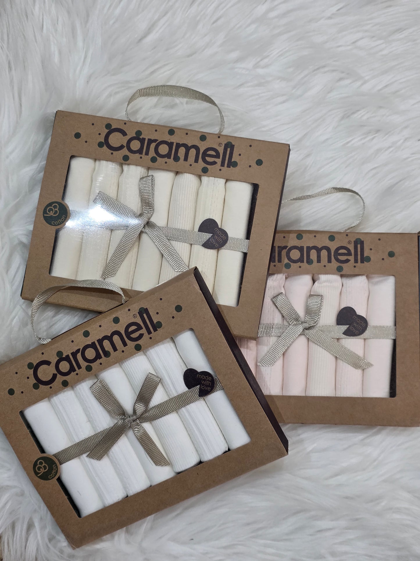 Caramell-Cotton Washcloths Pack of 7