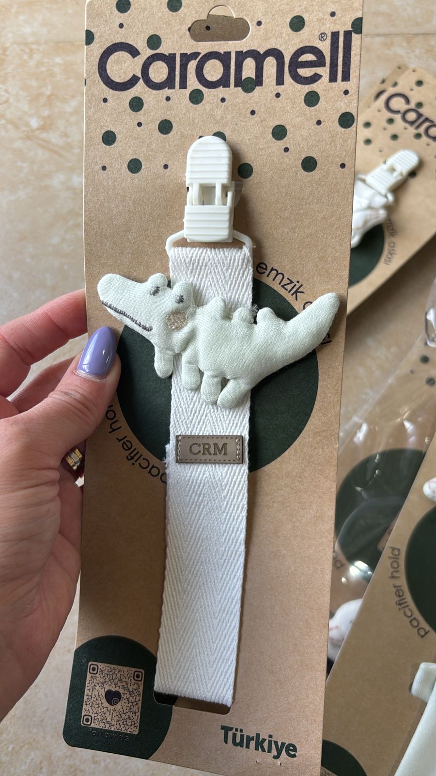 Caramell-Pacifier Clips