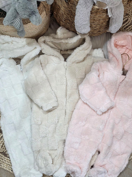 Bebelinna-Fleeced Hooded Romper