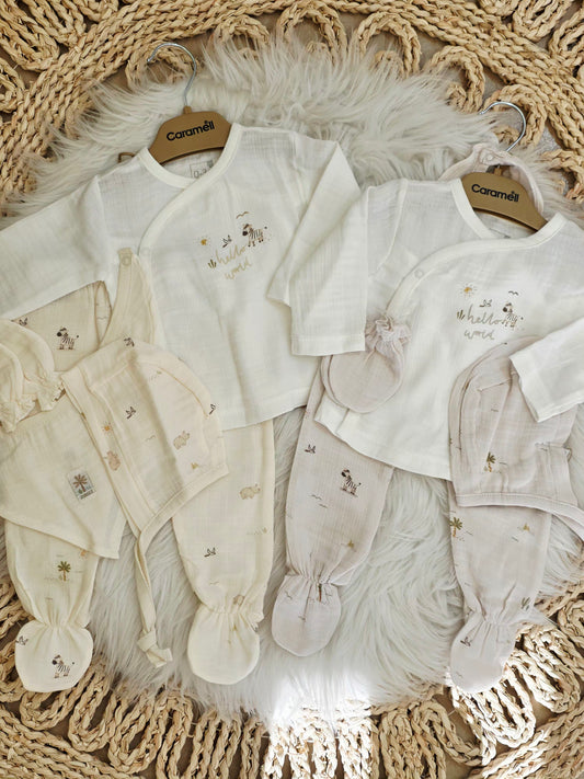 Caramell-Jungle 5 Pcs Bamboo Set