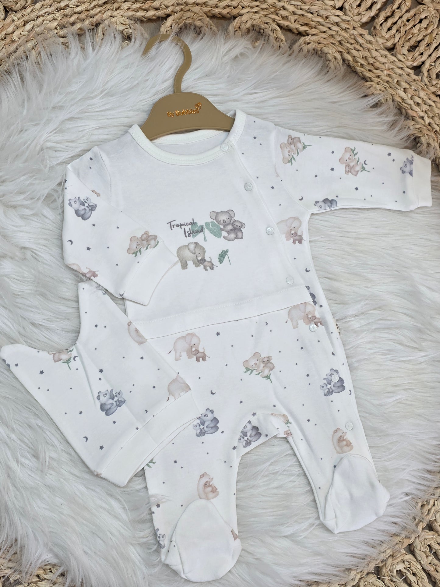 Bubbles-Panda Cotton Overall