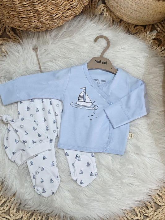 MoiNoi-Boat Cotton Set of 3 Pcs