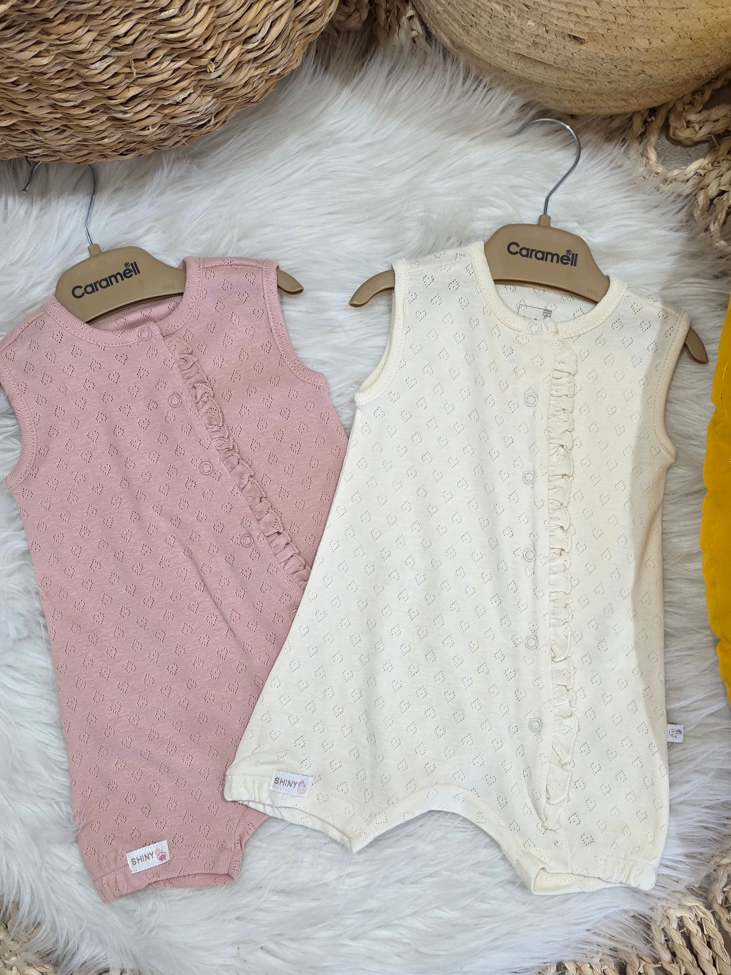 Caramell-Basic Cotton Romper