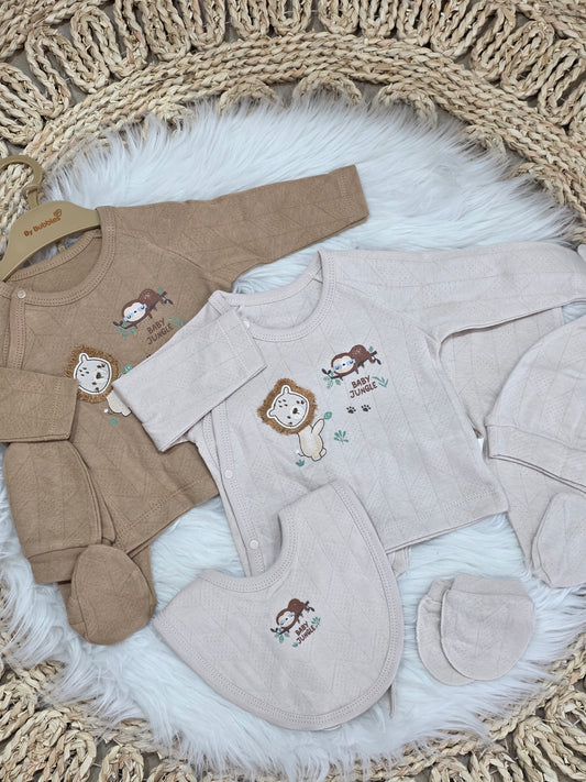 Bubbles-5Pcs Baby Jungle New Born Set