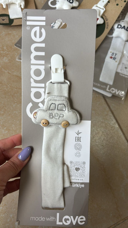 Caramell-Pacifier Clips