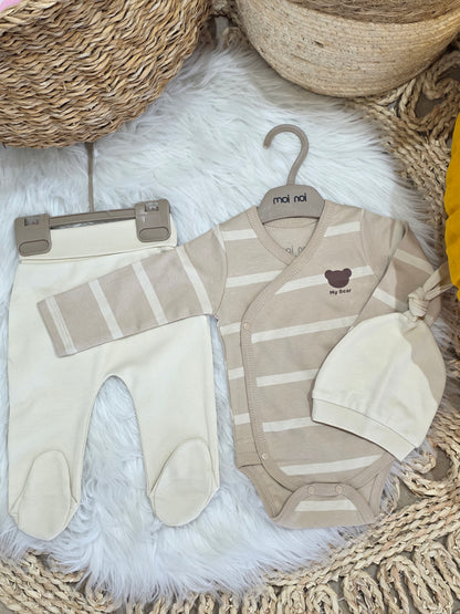 MoiNoi-Bear Cotton Collection of 3 Pcs