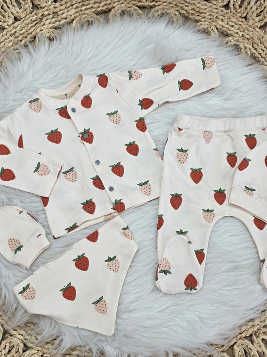Bubbles-5Pcs Strawberry New Born Set