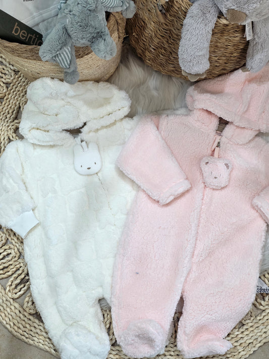 Bebelinna-Fleeced Hooded Romper