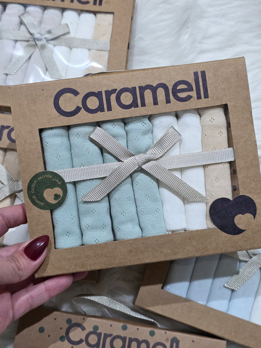 Caramell-Cotton Washcloths Pack of 7