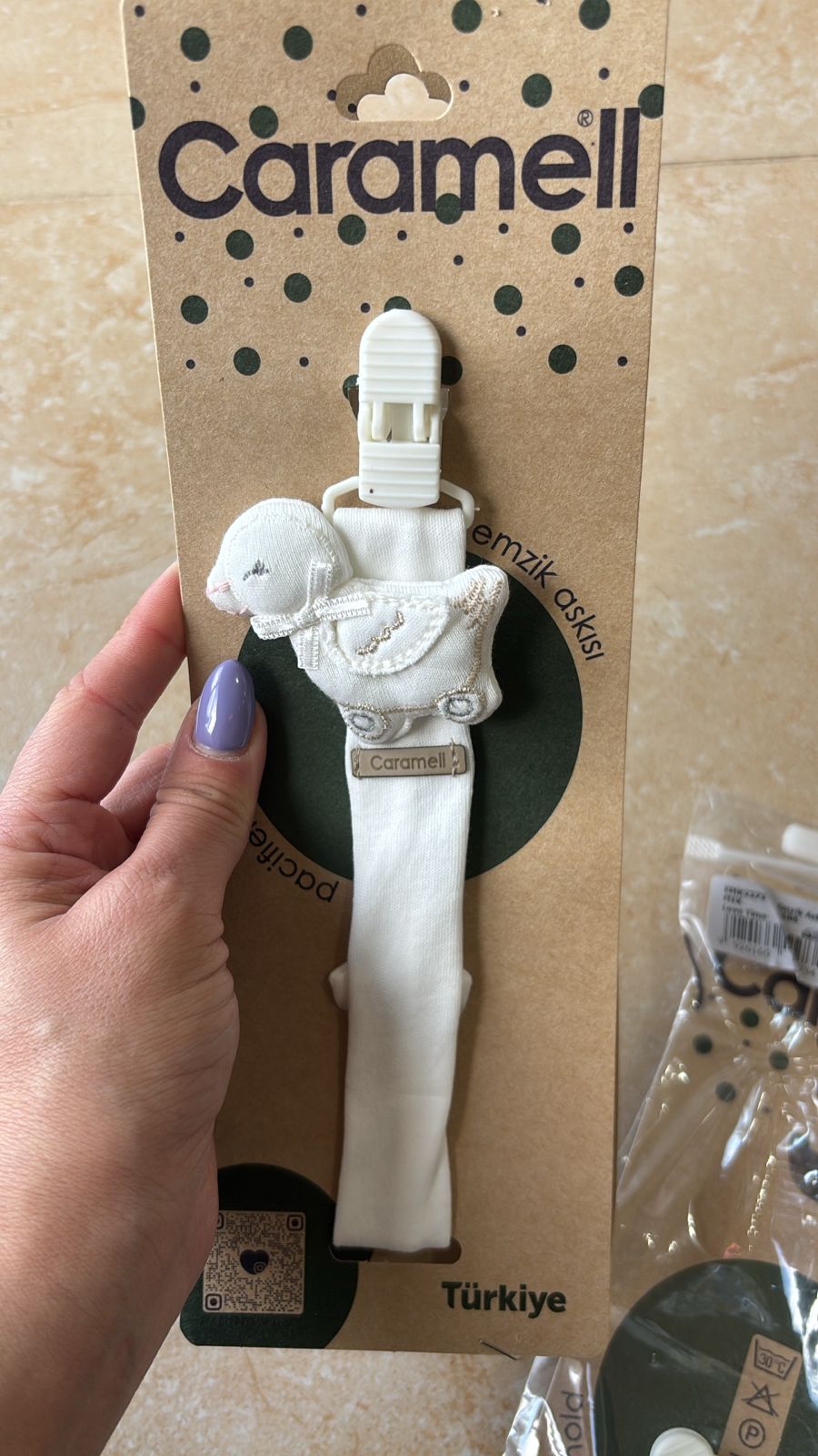 Caramell-Pacifier Clips